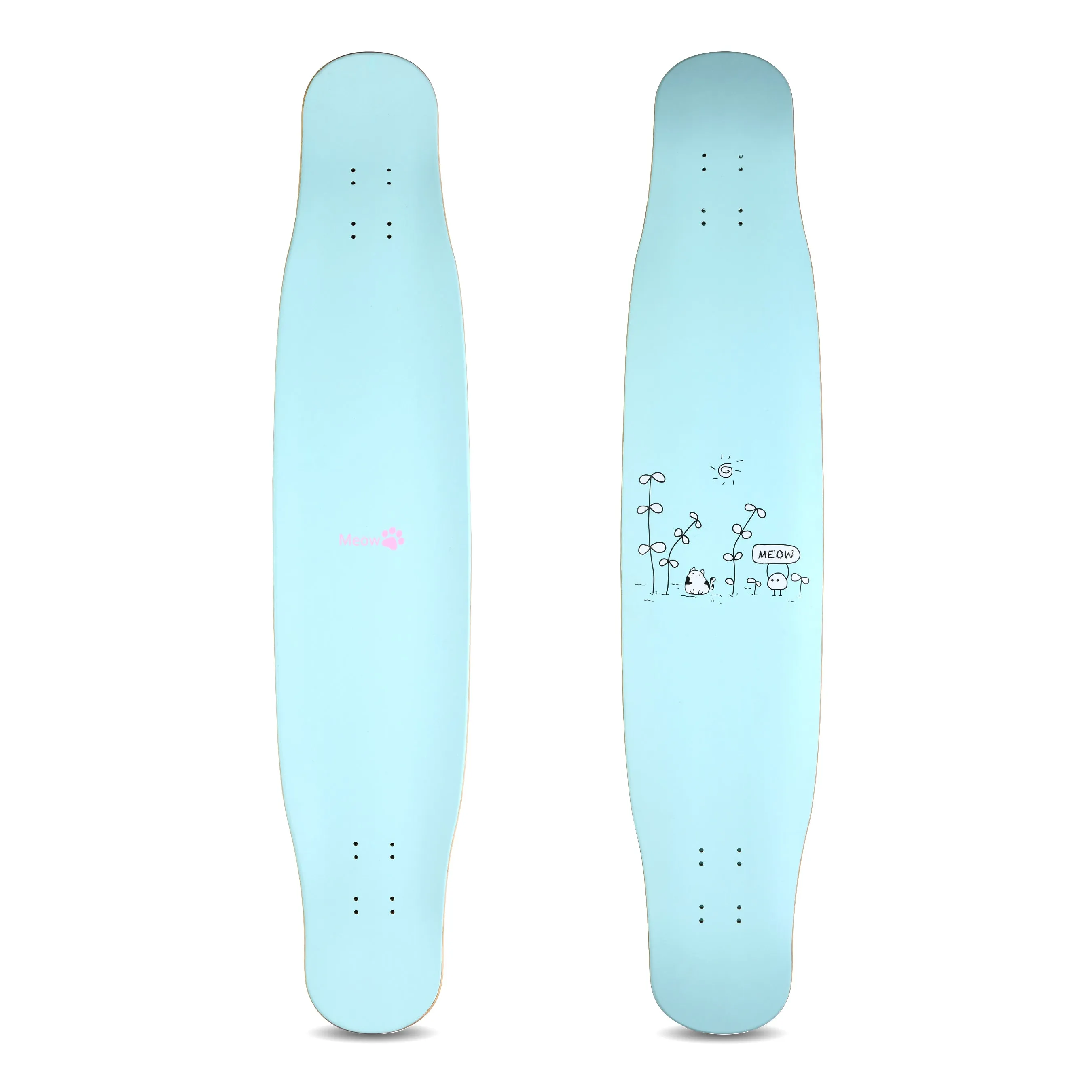 Rebirth Meow Longboard Deck - Sweet Series
