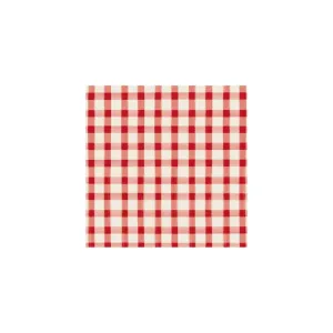 Red Check Cocktail Napkins