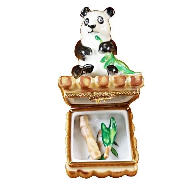 Removable Bamboo & Green Leaf Panda Branch