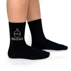 Ring Bearer Wedding Socks  Personalized with the Date