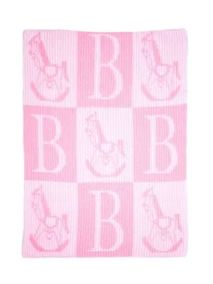 ROCKING HORSE & INITIAL STROLLER BLANKET