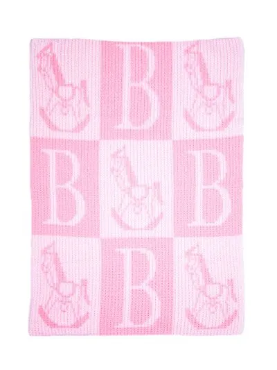 ROCKING HORSE & INITIAL STROLLER BLANKET