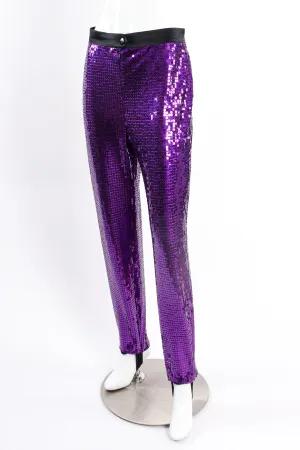 Royal Purple Sequin Stirrup Pant