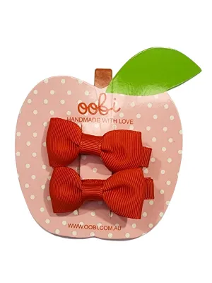 Ruby Red Double Bows