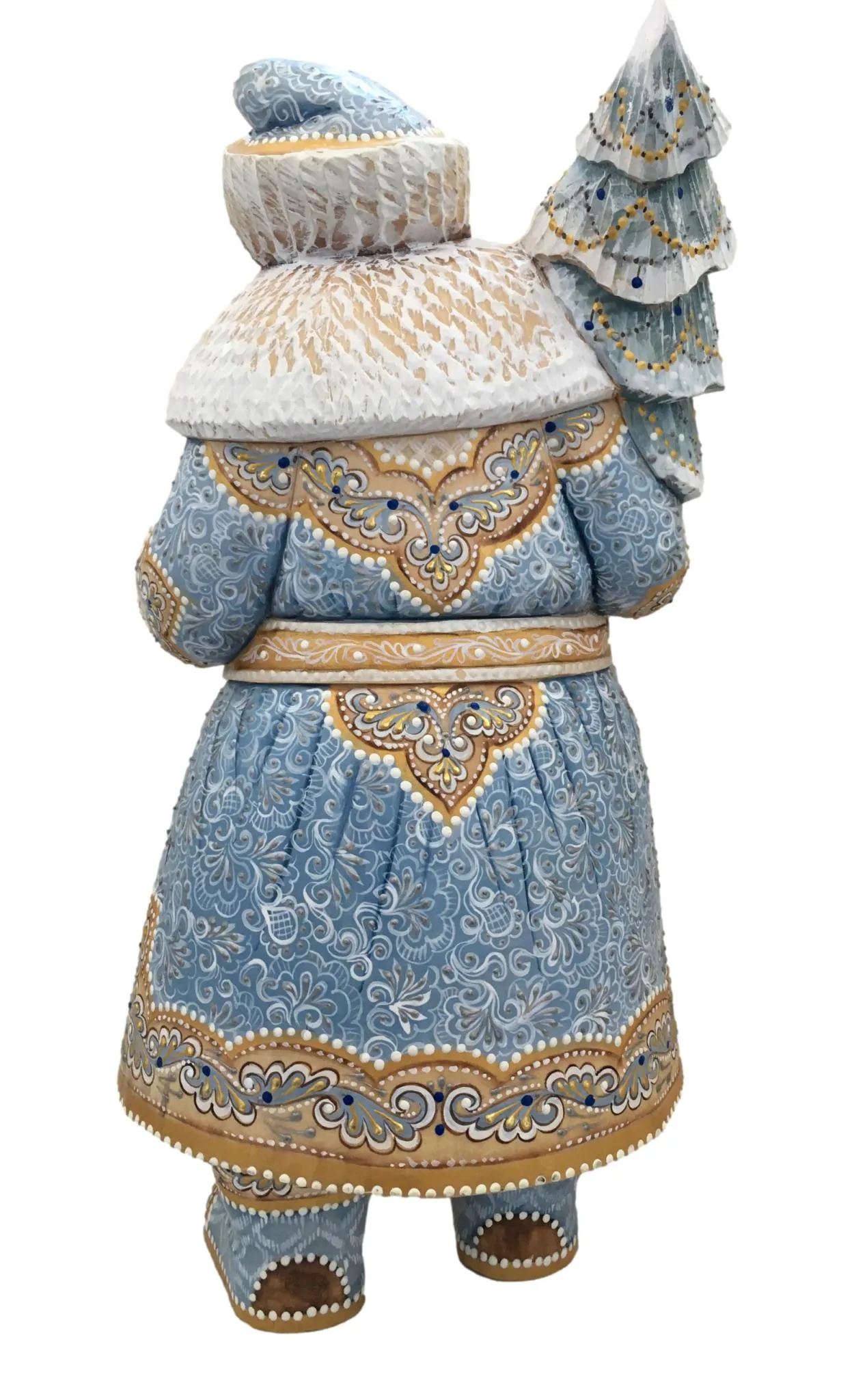 Russian Father Frost White Blue Coat