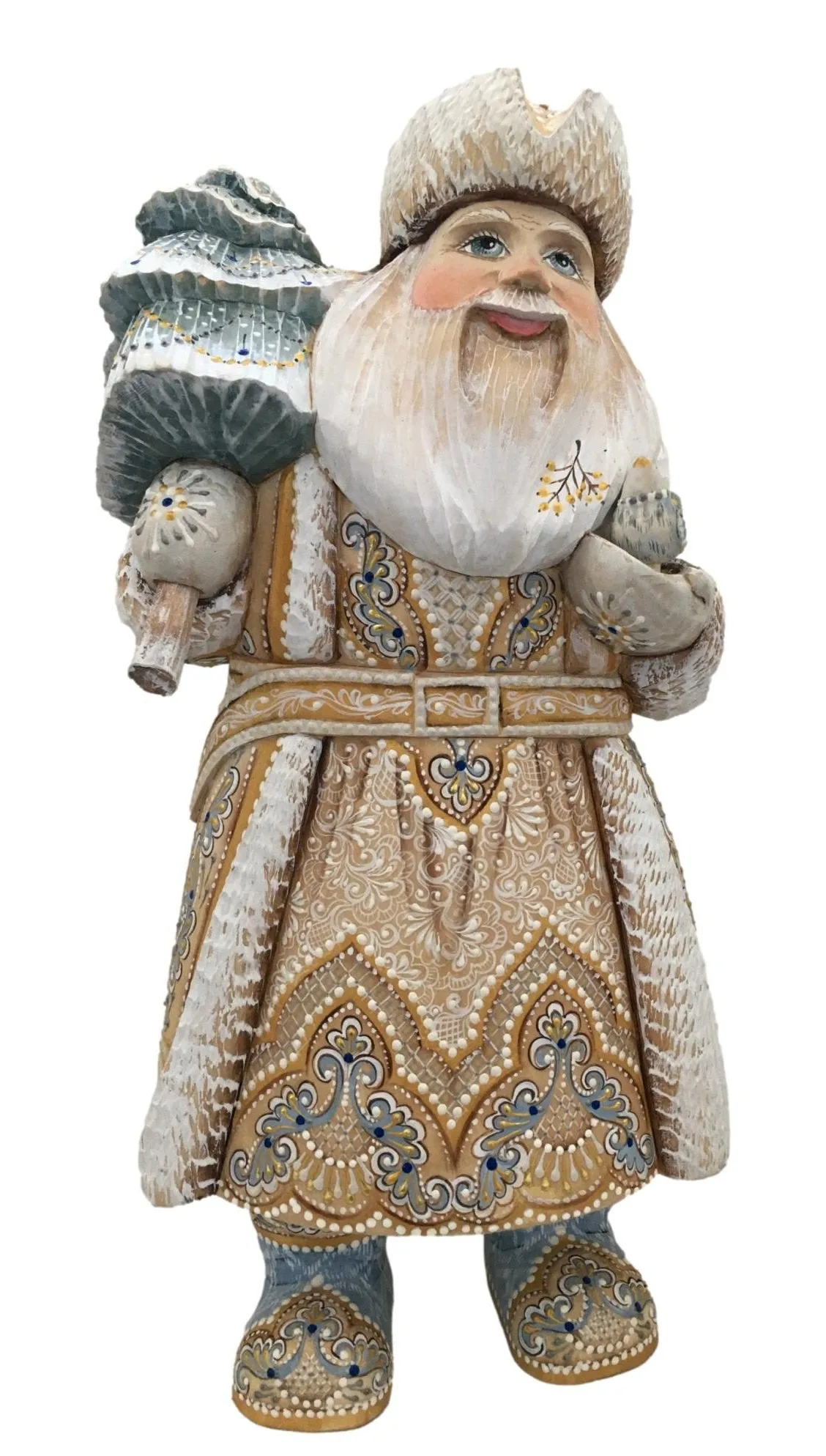 Russian Father Frost White Blue Coat