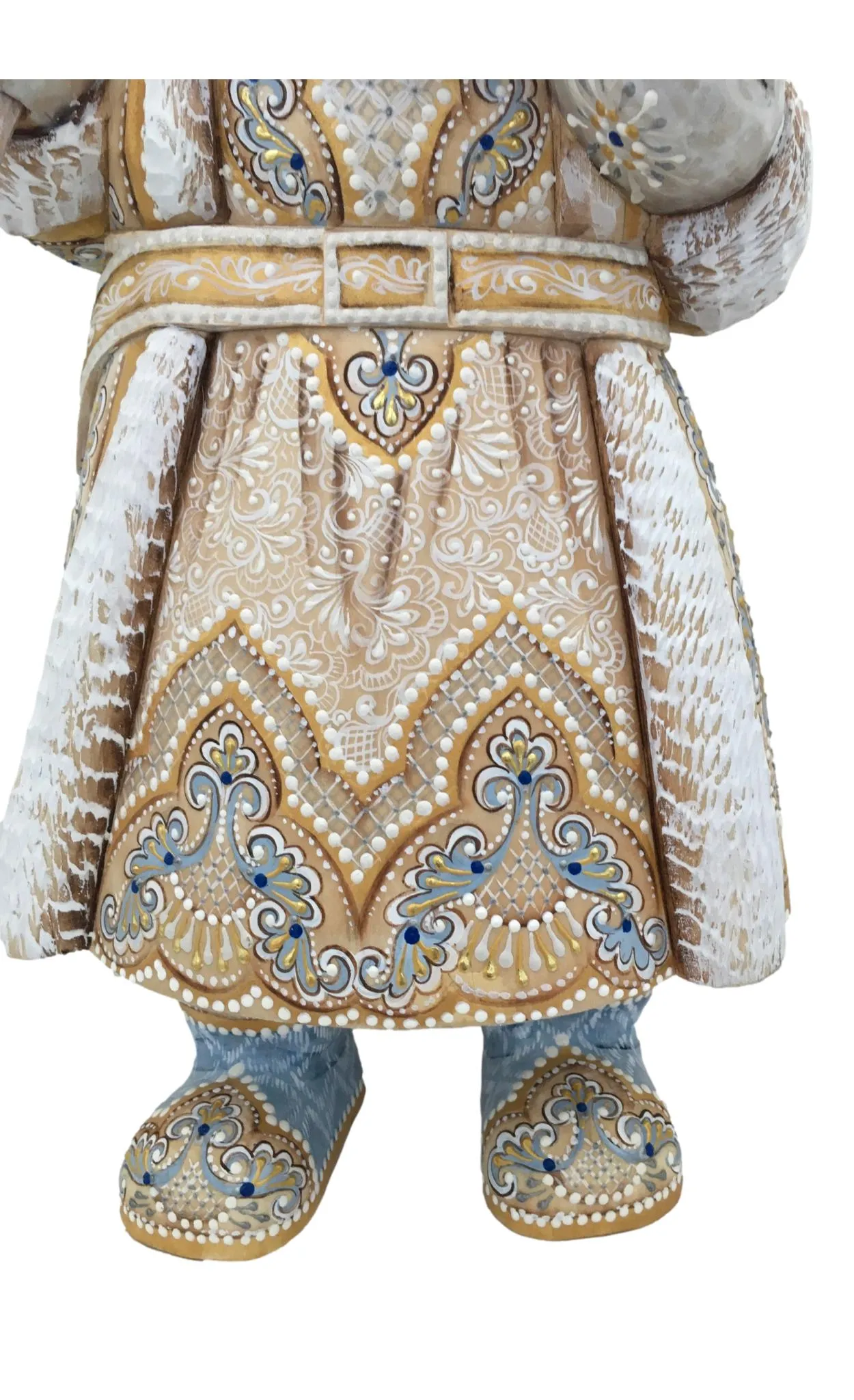 Russian Father Frost White Blue Coat
