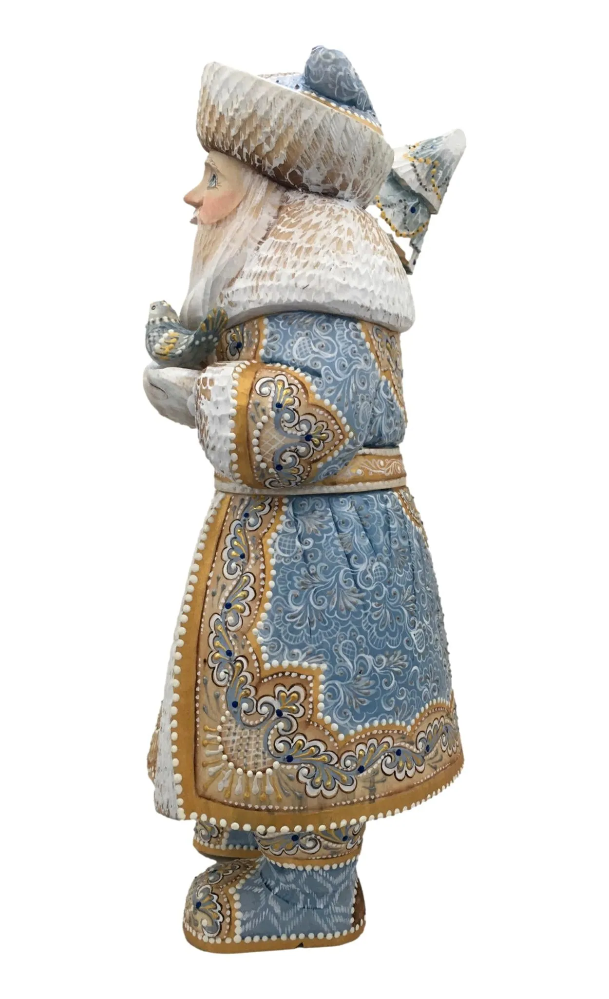 Russian Father Frost White Blue Coat