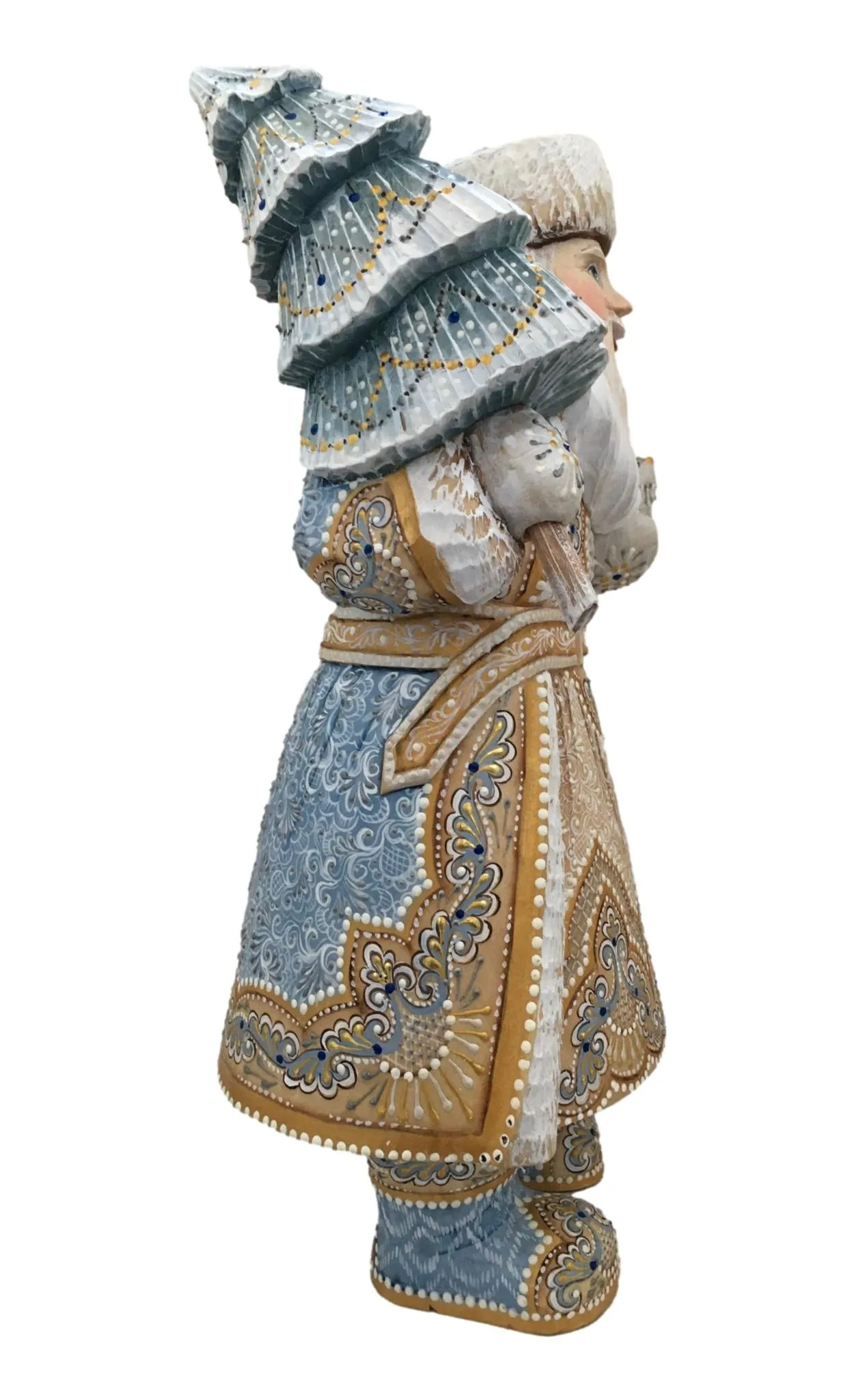 Russian Father Frost White Blue Coat