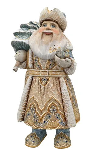Russian Father Frost White Blue Coat