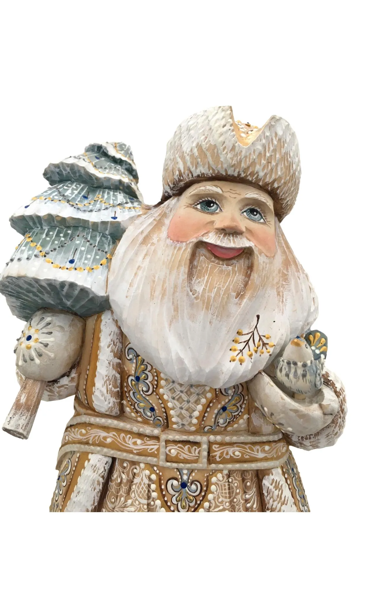 Russian Father Frost White Blue Coat