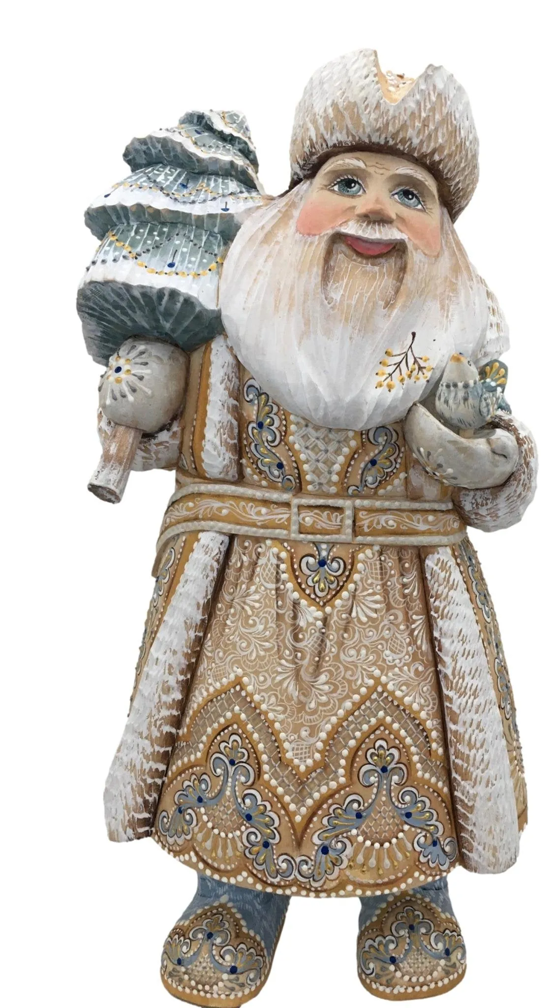 Russian Father Frost White Blue Coat