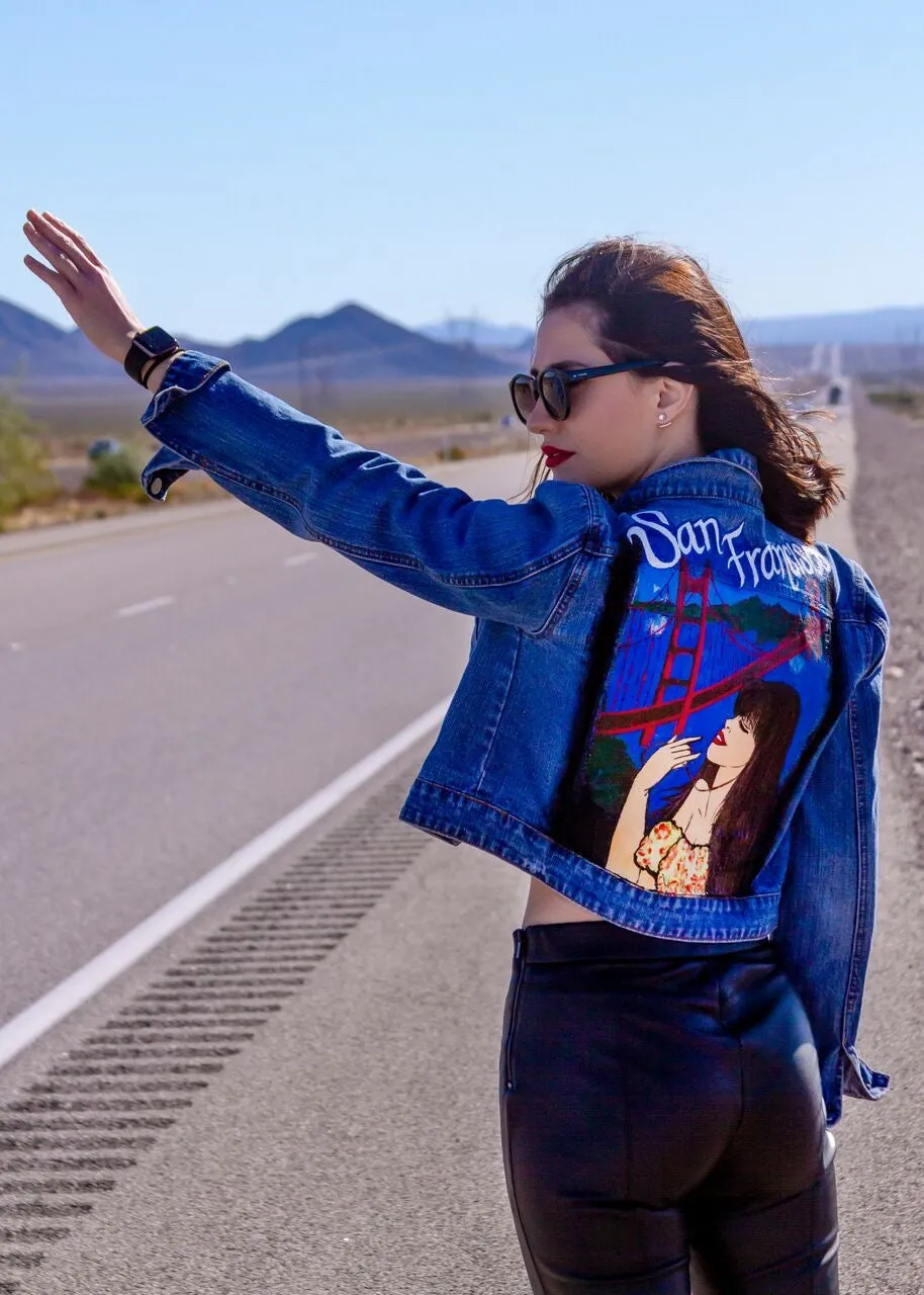 San Francisco - Hand-Painted Denim Jacket