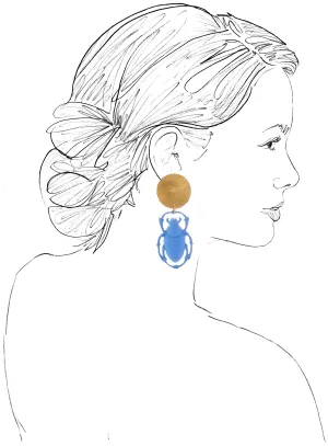 Sea Holly Khepri Earrings