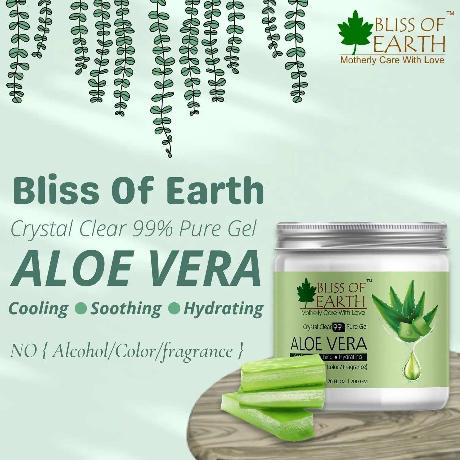 Shea Butter & Pure Crystal Clear Aloe Vera Gel  (Pack of 2x100gm)