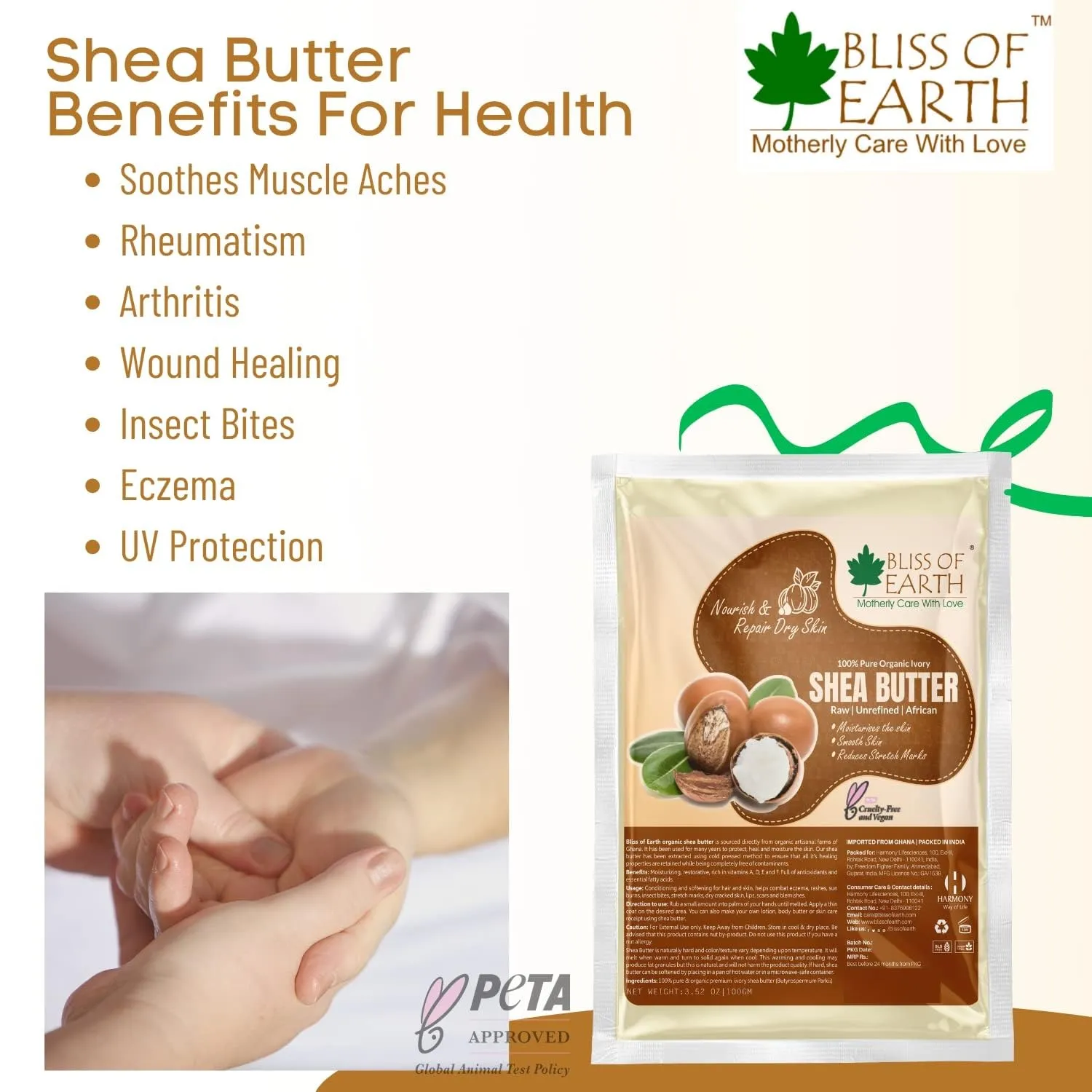 Shea Butter & Pure Crystal Clear Aloe Vera Gel  (Pack of 2x100gm)