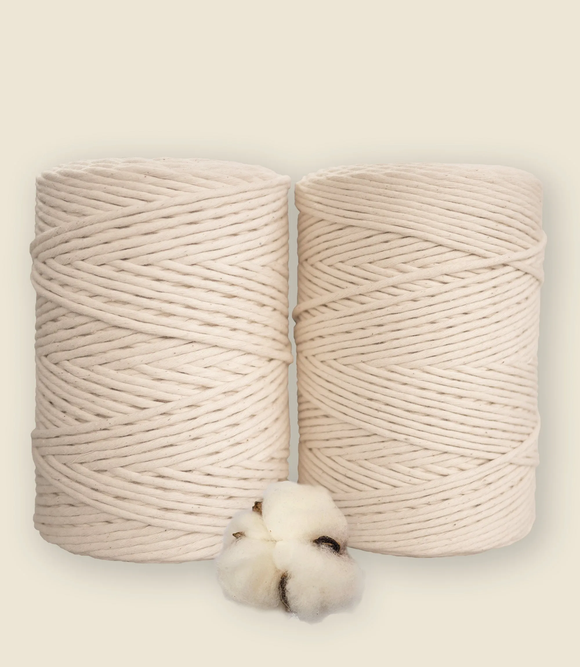 Single strand string, organic cotton