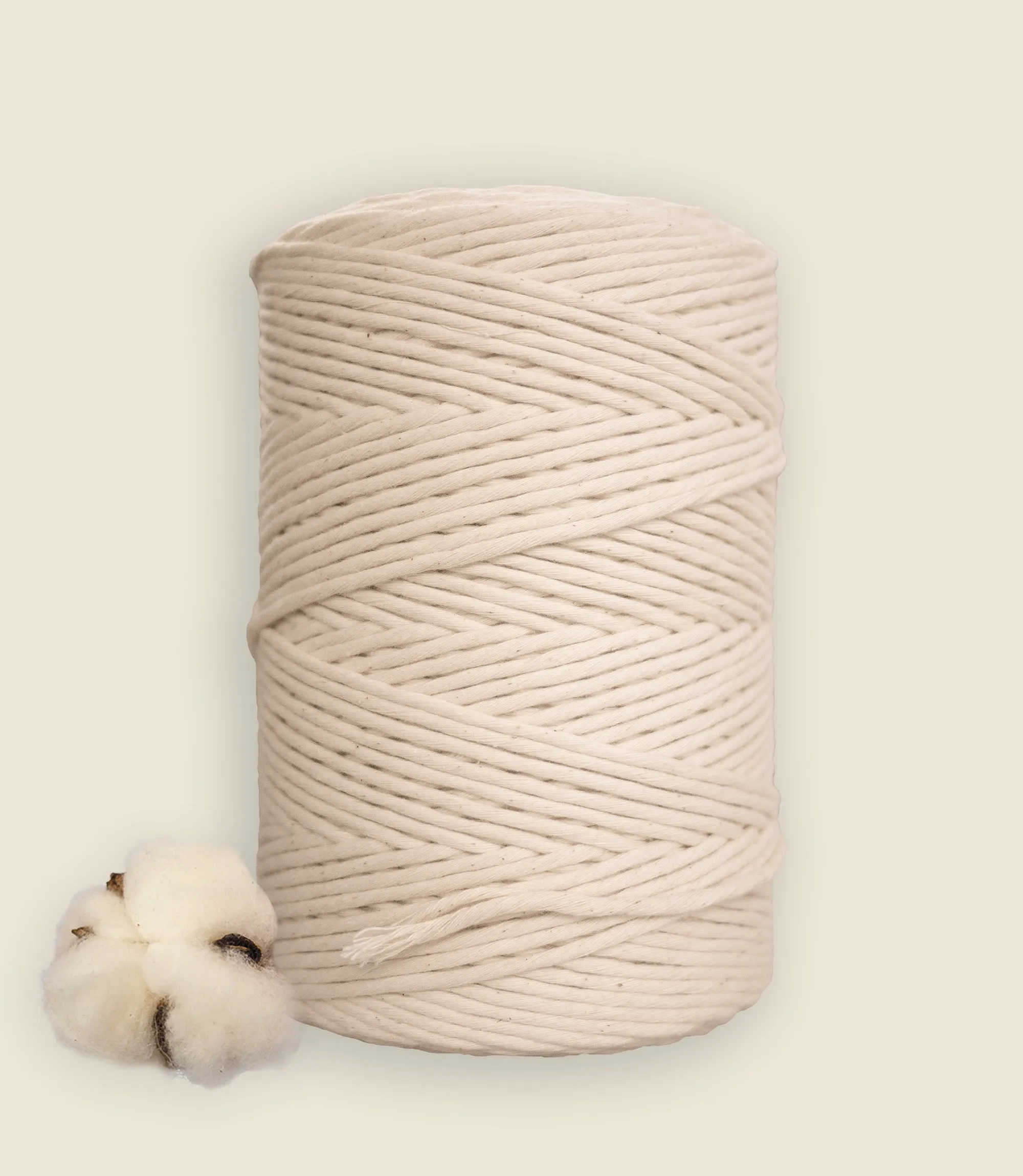 Single strand string, organic cotton