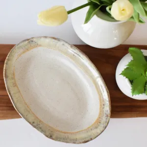 Small Oval Platter Cottonwood