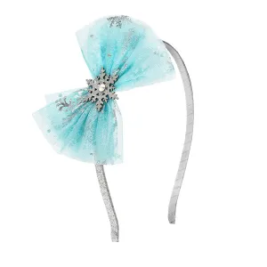 Snow Princess Bow Hard Headband