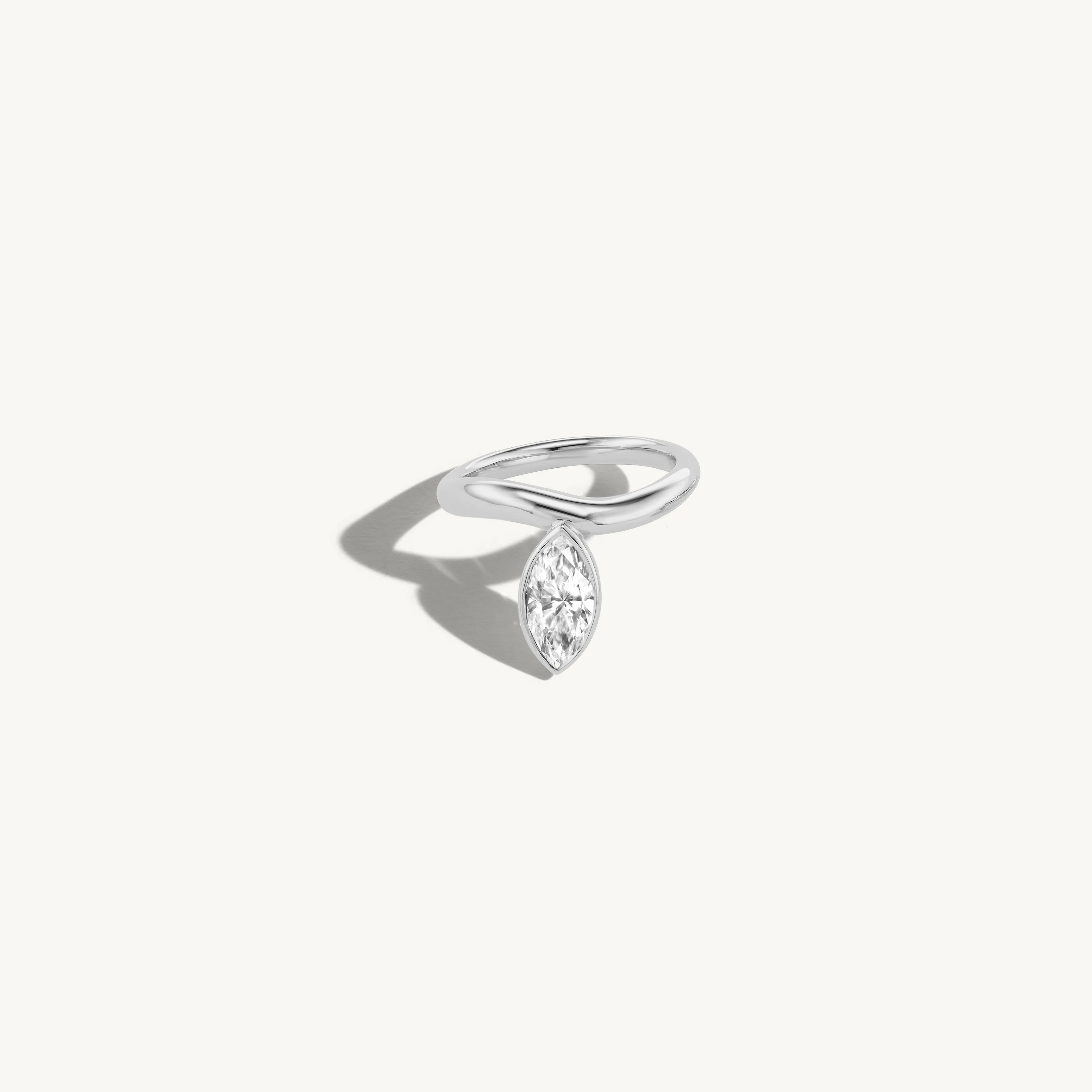 Solo Marquise Engagement Ring