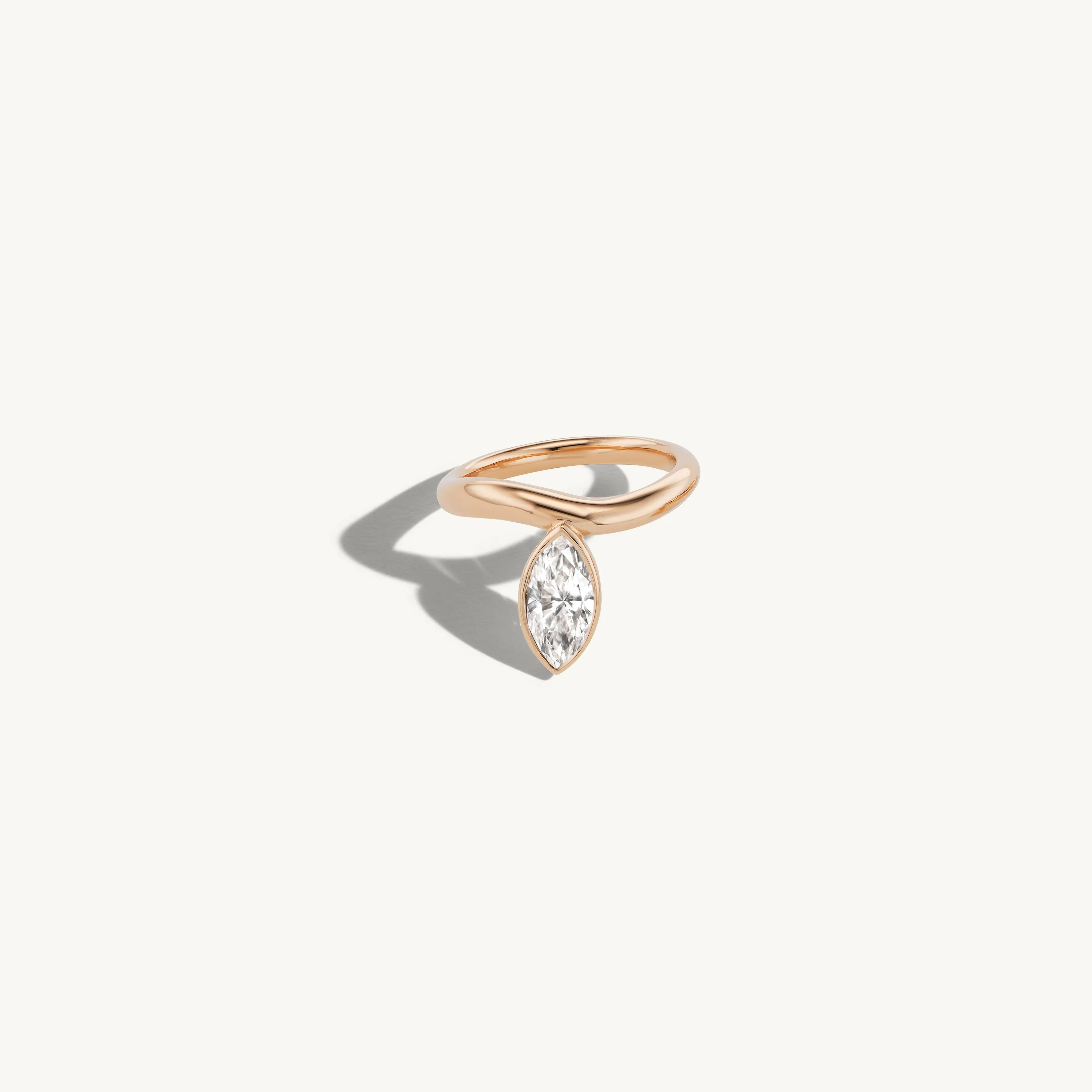 Solo Marquise Engagement Ring