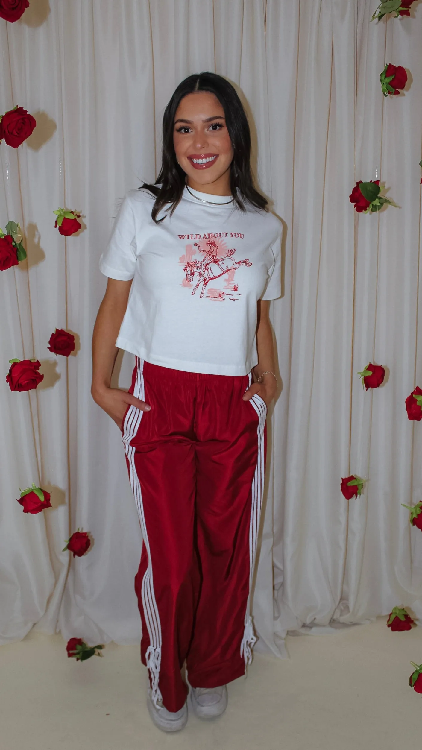 Sour and Sweet Red Track Pants