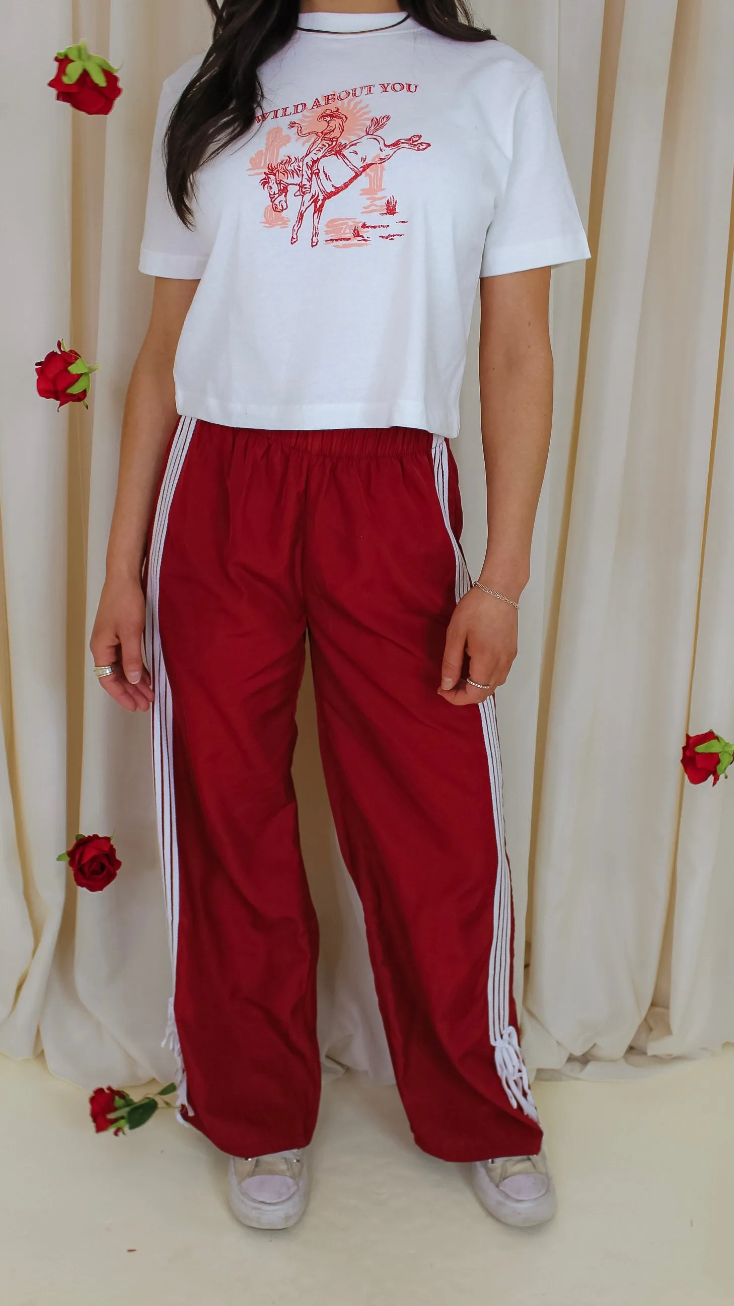 Sour and Sweet Red Track Pants