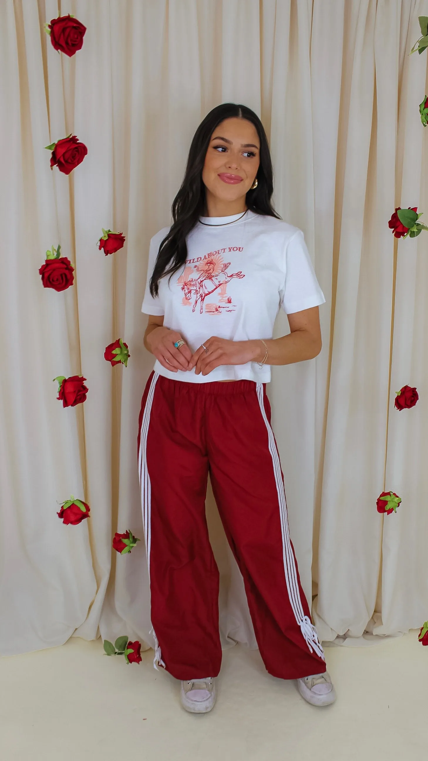 Sour and Sweet Red Track Pants