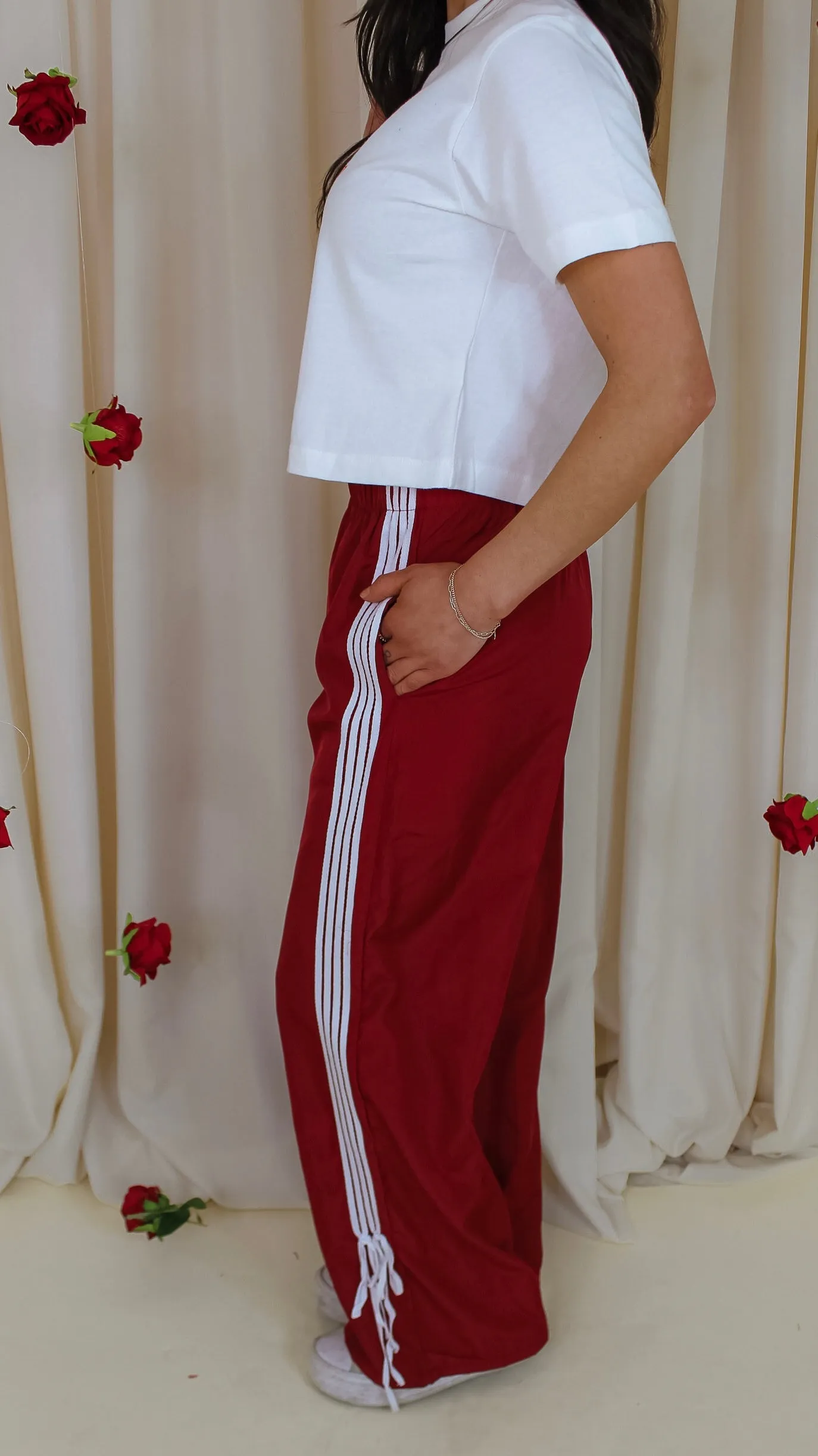 Sour and Sweet Red Track Pants