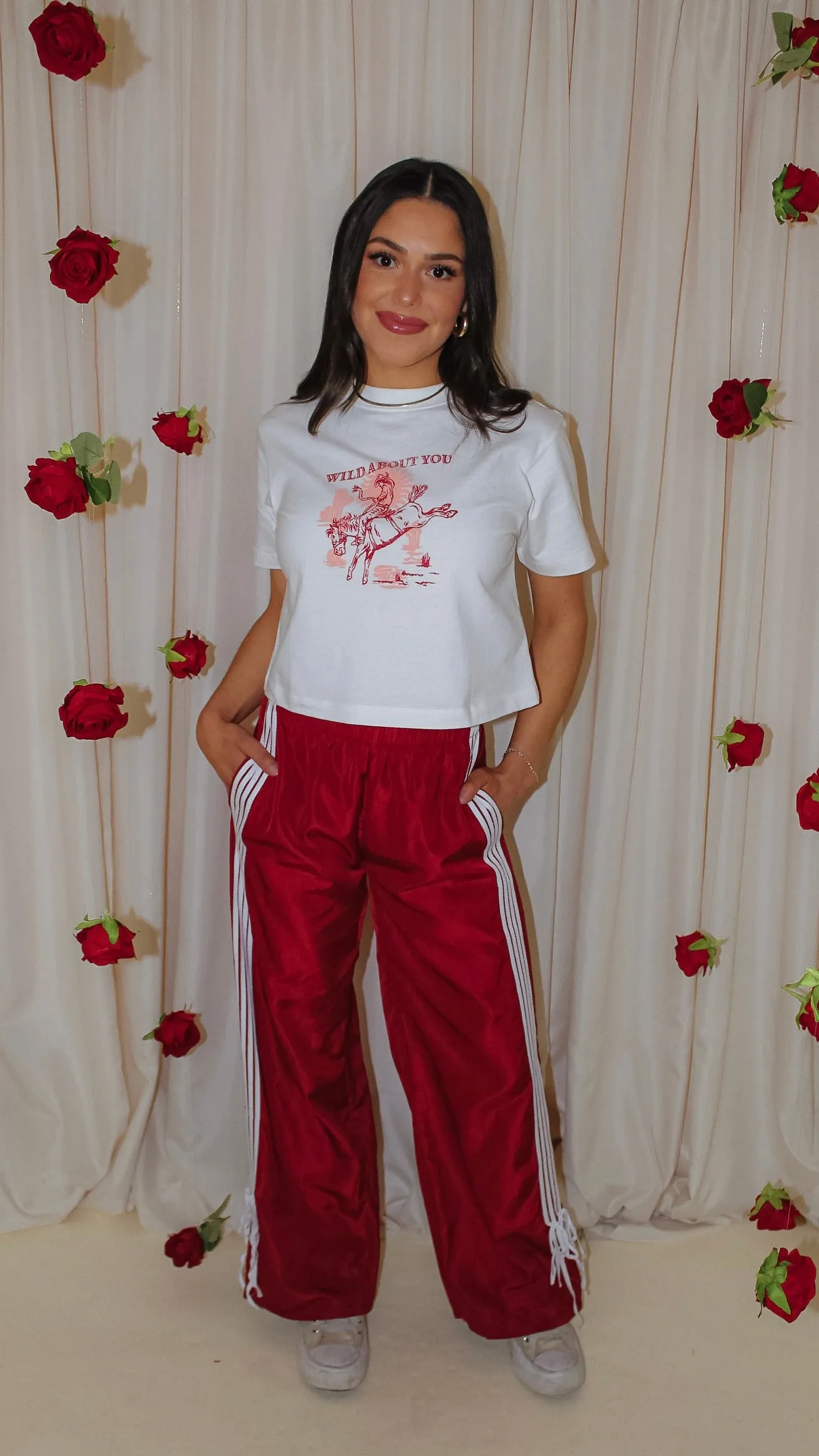 Sour and Sweet Red Track Pants