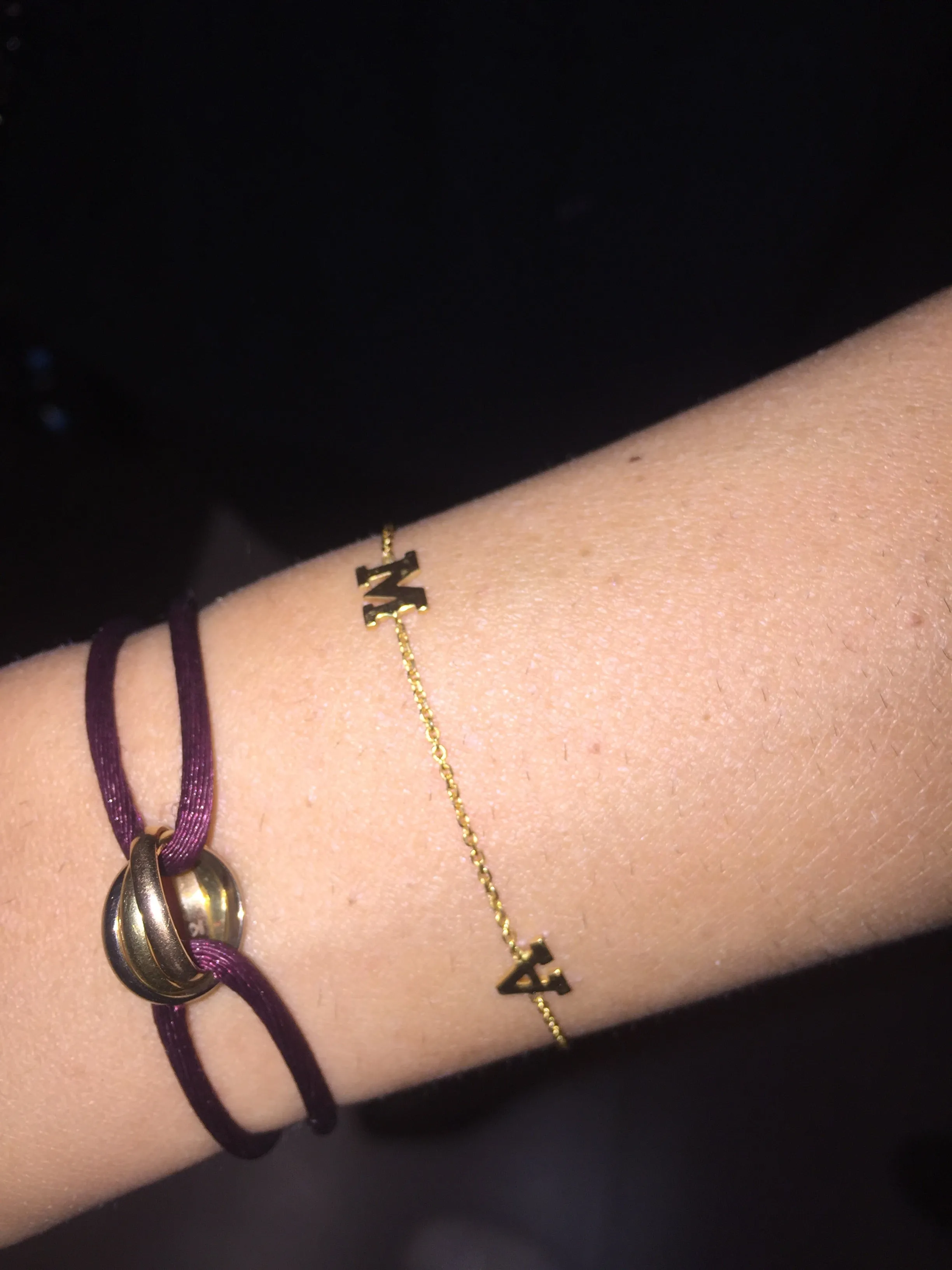 SPACED LETTER BRACELET
