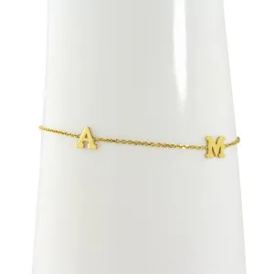 SPACED LETTER BRACELET