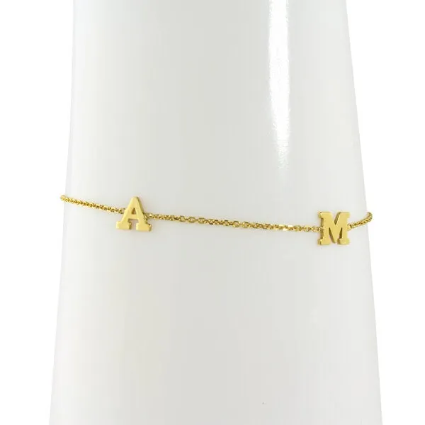 SPACED LETTER BRACELET
