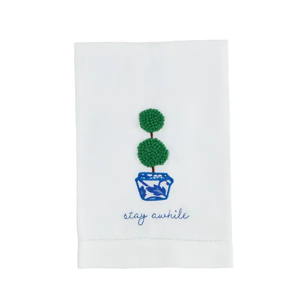 Stay Boxwood Topiary Towel