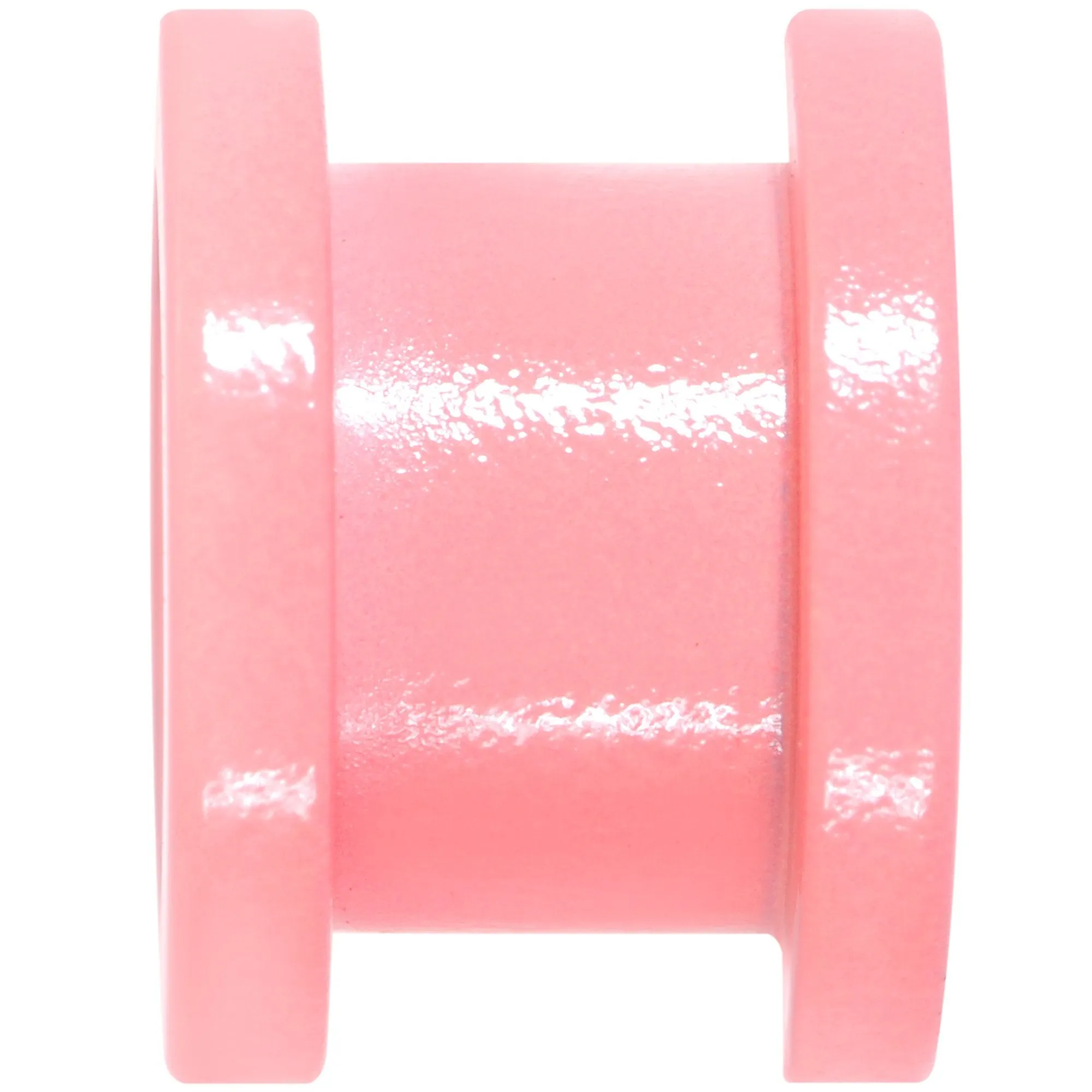 Sweet Pastel Pink Screw Fit Tunnel Plug Set 16 Gauge to 19mm