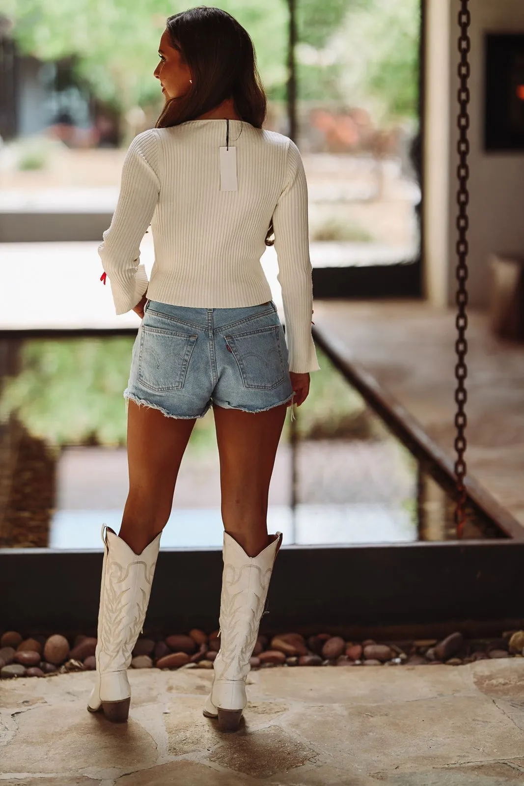 Sweet Whisper Knit Top - Ivory