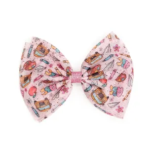 Sweet Wink Back To School Tulle Bow Clip