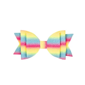 Sweet Wink Rainbow Ombre Bow Clip