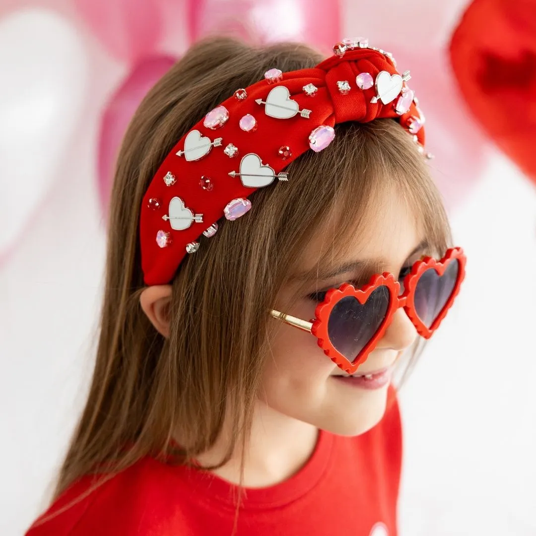 Sweet Wink Valentine's Day Gemstone Headband - Kids