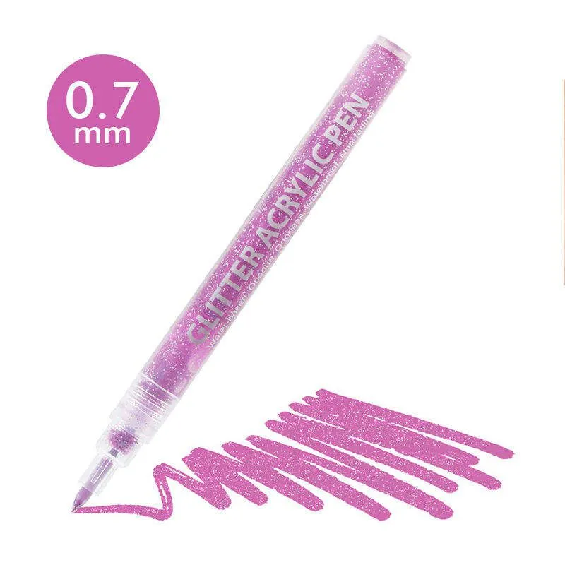 The Art Journey 12 Color Glitter Acrylic Pen Set ART011