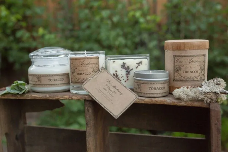 Tobacco Botanical Candle - Travel Tin
