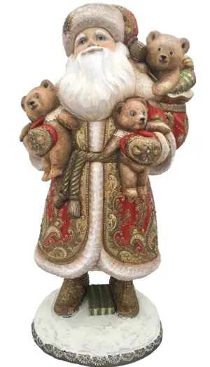 Unique Russian Father Frost with Three Bears