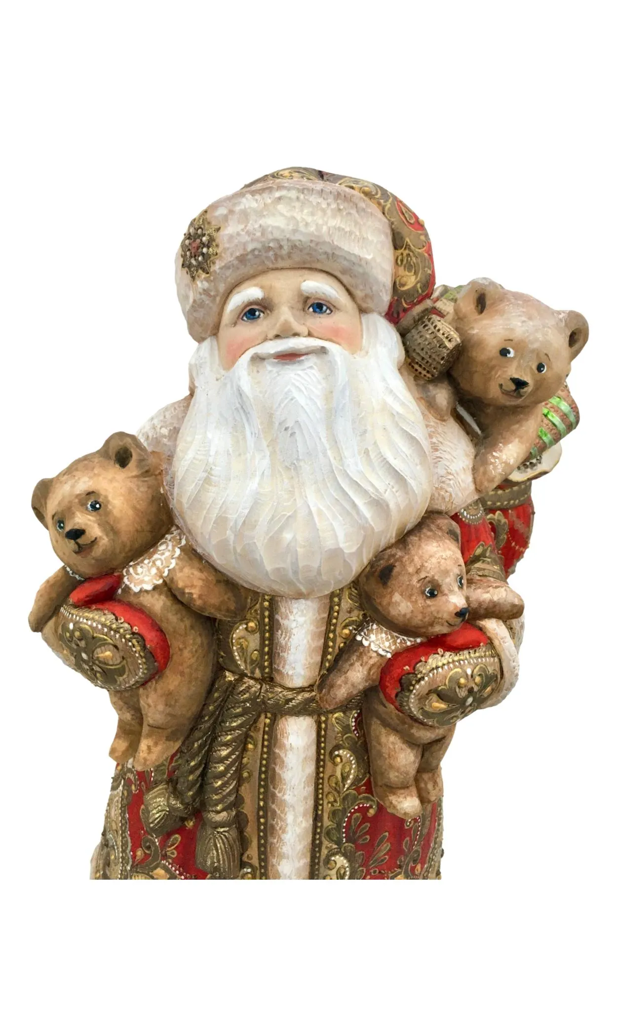 Unique Russian Father Frost with Three Bears