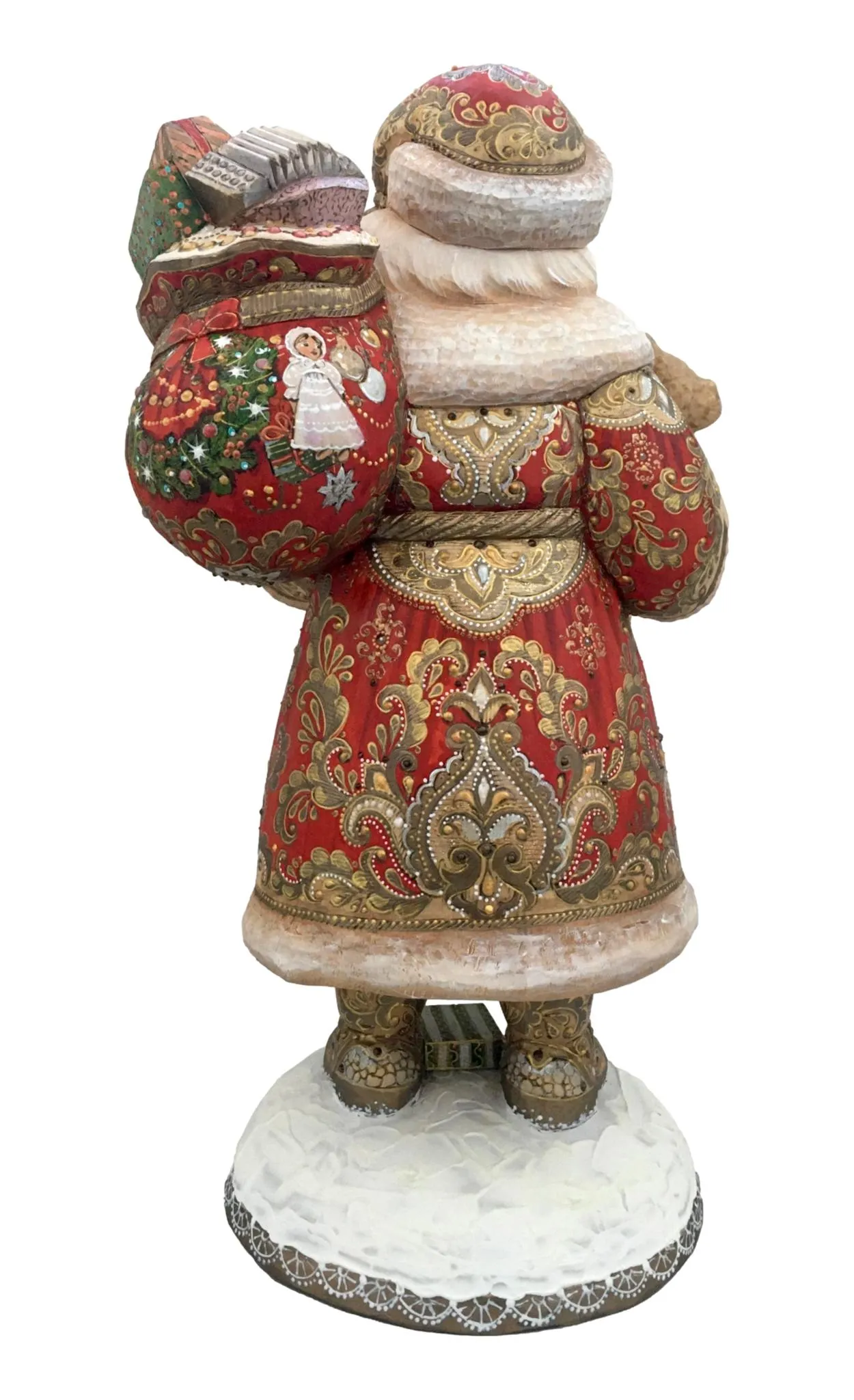 Unique Russian Father Frost with Three Bears