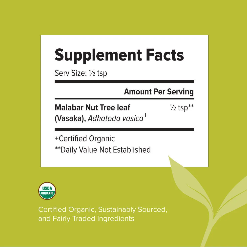 Vasaka powder - Certified Organic (227gm)