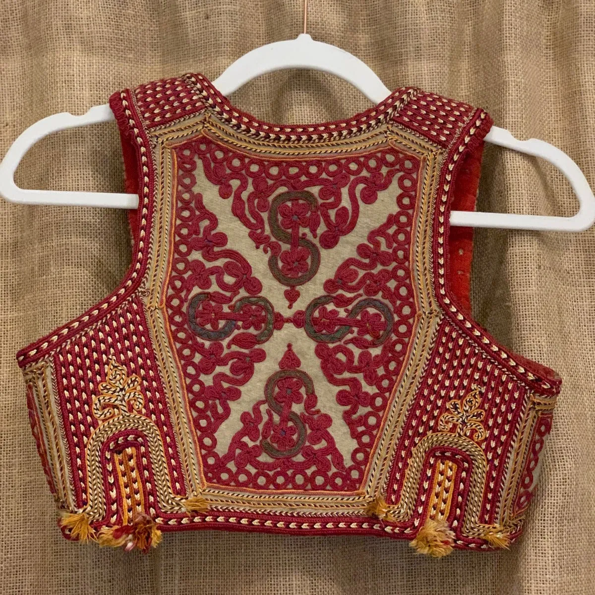 Vintage Indian Embroidered Children's Vest