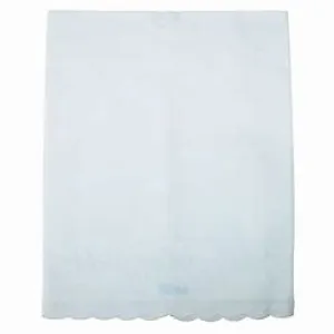 White Embroidered Receiving Blanket