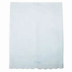 White Embroidered Receiving Blanket