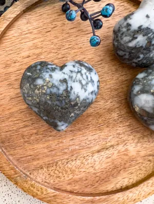 WHITE PYRITE HEARTS